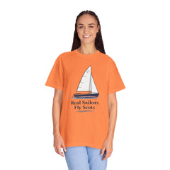 Hempstead Bay Sailing Club Graphic T-Shirt — "Real Sailors Fly Scots" Nautical Tee