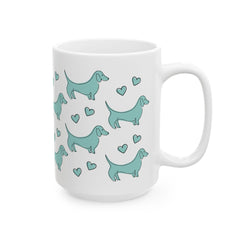 Dachshund Ceramic Mug, (11oz, 15oz)