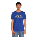 Peace Love Back The Blue in Arizona, Graphic Unisex Short Sleeve Tee