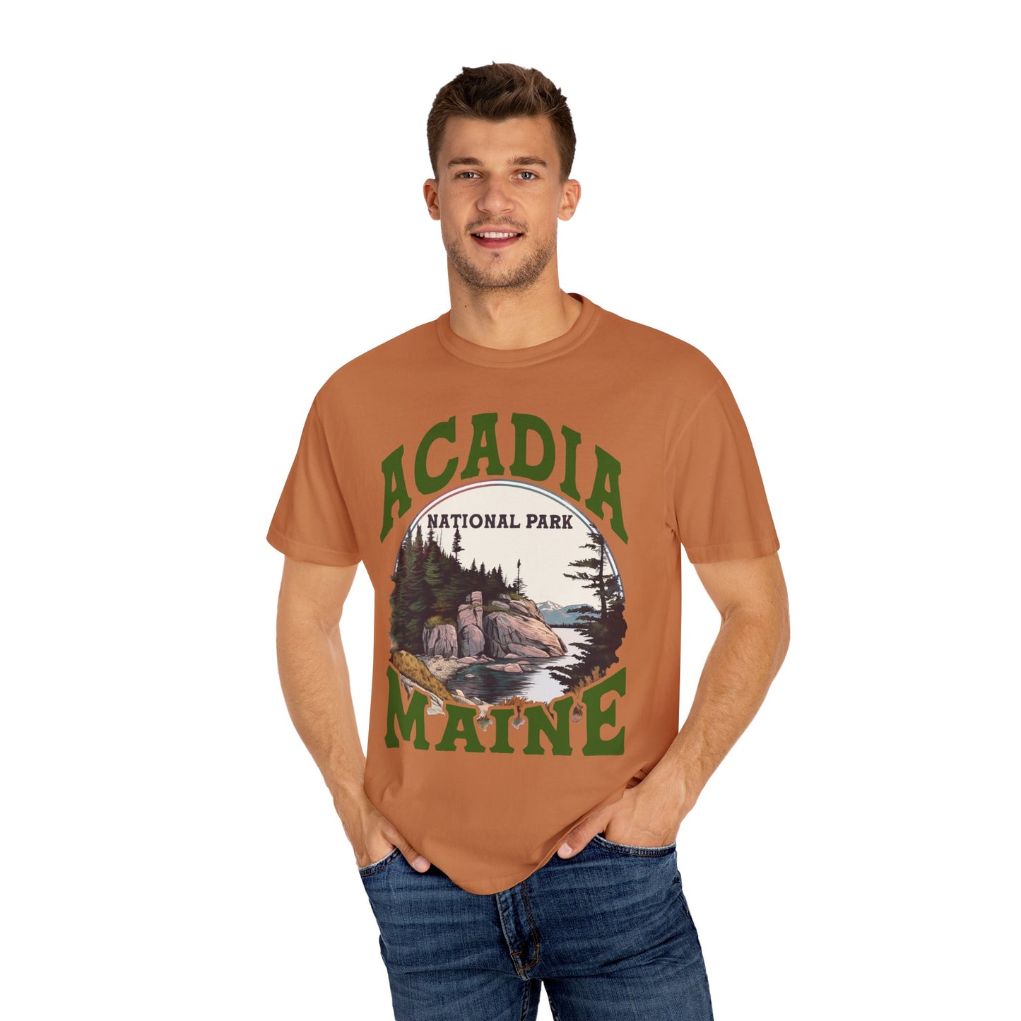 Arcadia National Park, Comfort Colors Soft Relaxed Fit Unisex Garment-Dyed T-shirt