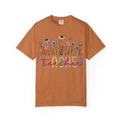 Floral Teacher Appreciation T-Shirt - Comfort Colors Soft