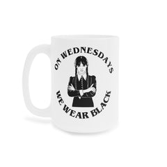 Wednesday Addams - Ceramic Mugs (11oz\15oz\20oz) | Pop Culture | Addams Family | Fan Gift | Gift For Her | Gothic Style Mug | Creepy Comedy