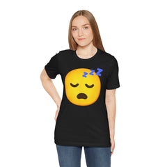 Emoji Whos Sleepy - Graphic Unisex Jersey Short Sleeve Tee