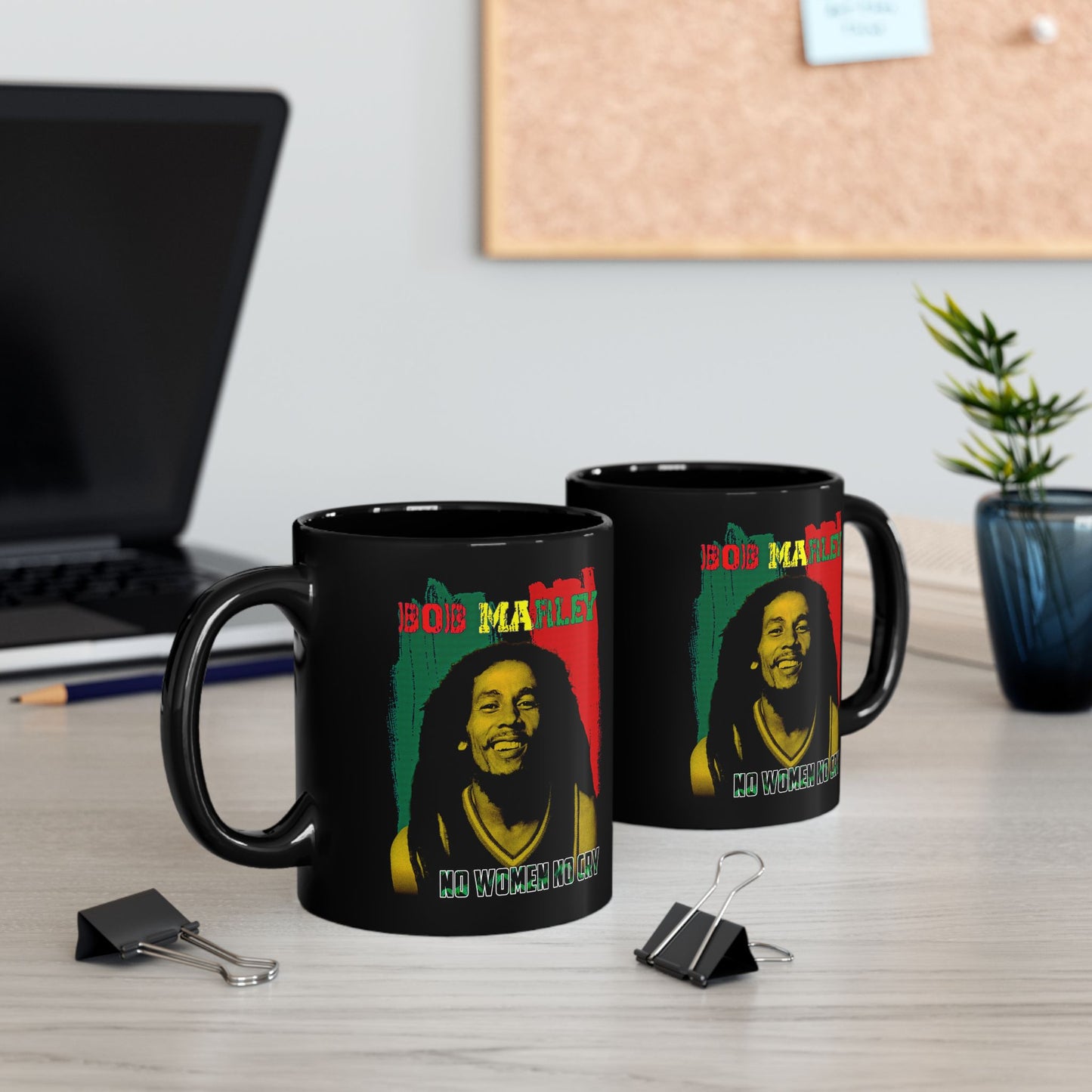 Bob Marley Graphic - Black Mug (11oz, 15oz)