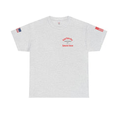 SUBMARINER RED Friday T Shirt with Fouled Anchor, American Flag, FBM / Boomer Silhouette. Remember Everyone Deployed, Dolphins