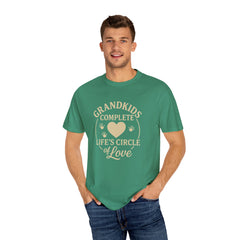 Grandkids Complete Life’s Circle of Love T-Shirt, Family Shirt, Gift for Grandma, Heartwarming Tee, Casual Everyday Wear