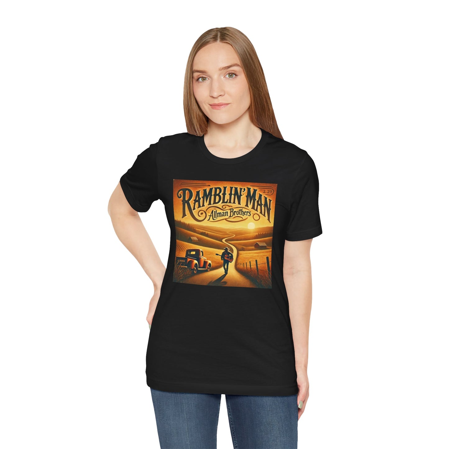 Inspired By Allman Brothers Band Ramblin Man - Graphic Unisex Jersey Short Sleeve Tee