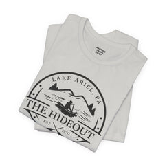The Hideout Lake Ariel Tee — Vintage Lakeside Cabin T-Shirt