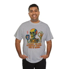 Grateful Dead Inspired Sarcastic Skeleton Tee