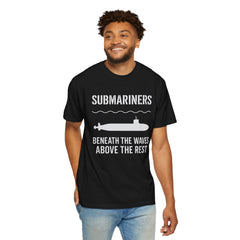 Submariners T‑Shirt — “Beneath the Waves Above the Rest” Navy Crew Tee