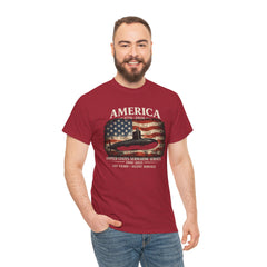 America 250th Submarine 125th Flag T-Shirt — Vintage USA Military Tee
