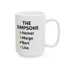 Humorous Simpsons Ceramic Coffee Mug - Gift for Coffee Lovers, Pop Culture Mug, Unique Fan Gift, Funny Office Mug