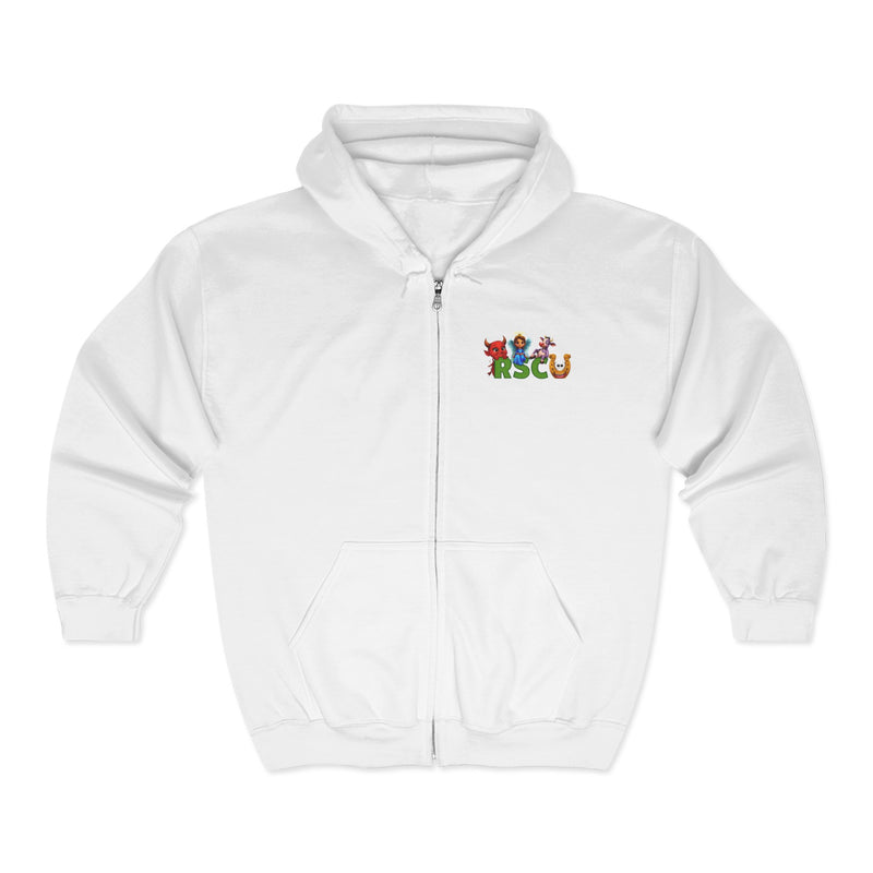 Playful Characters Unisex Full Zip Hoodie
