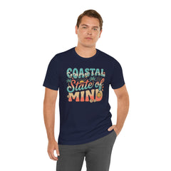Coastal State of Mind Tee — Retro Beach Graphic T-Shirt