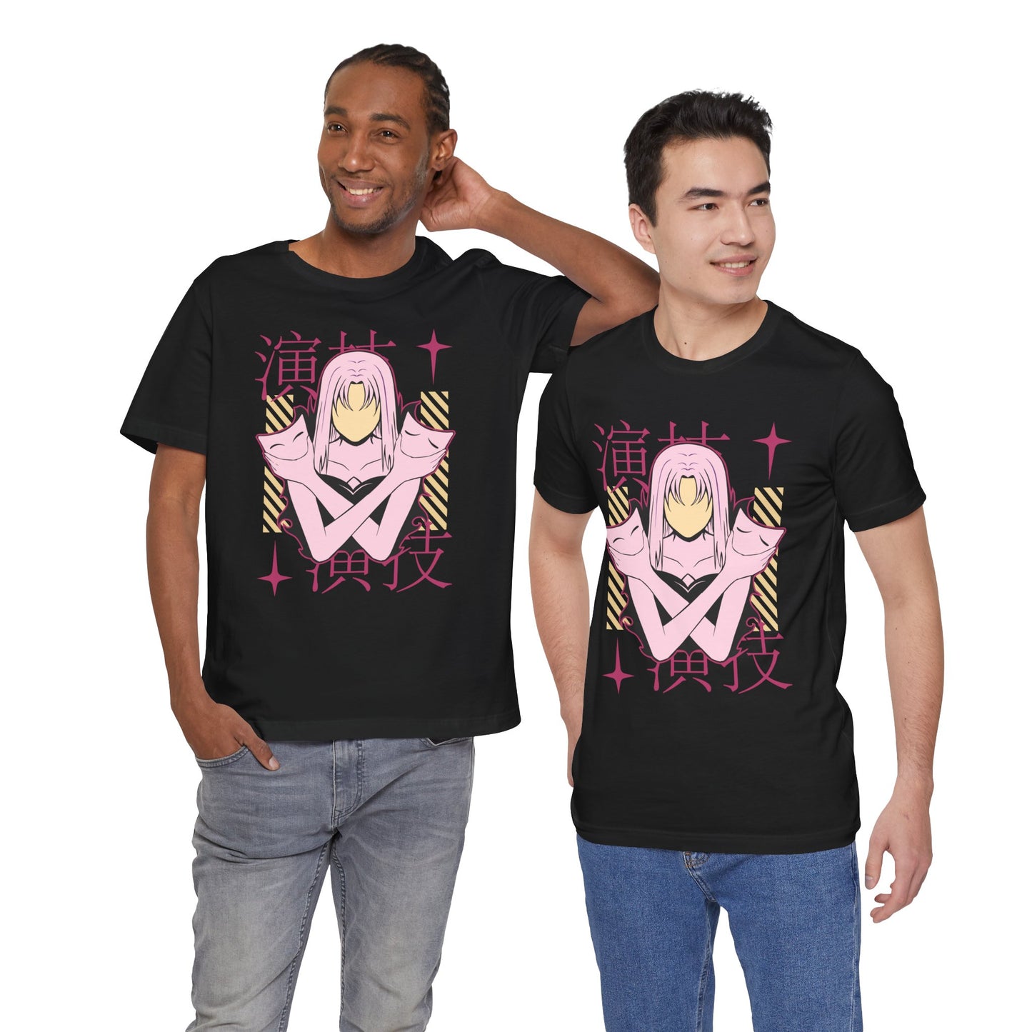 Anime Girl Actors Art - Unisex Jersey Short Sleeve Tee