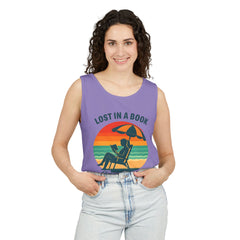Beach Reader Unisex Tank Top | Summer Vibes | Lost In A Book | Perfect for Book Lovers, Beach Days, Vacations, Gifts, Relaxing Moments