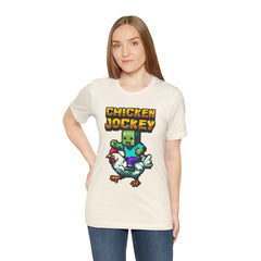 Video Game Chicken Jockey Tee - Unisex Short Sleeve T-Shirt