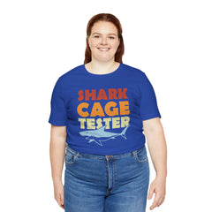 SHARK CAGE TESTER - Graphic Unisex Short Sleeve Tee