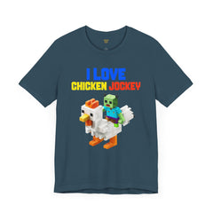 Video Game Movie I Love Chicken Jockey Tee - Unisex Short Sleeve T-Shirt