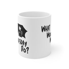 Wednesday Addams - Ceramic Mugs (11oz\15oz\20oz) | Pop Culture | Addams Family | Fan Gift | Gift For Her | Gothic Style Mug | Creepy Comedy