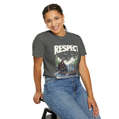 Bigfoot and Alien Outdoor Canoe Adventure - Respect The Locals T-Shirt