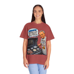 Grill Master Grandpa Funny BBQ T-Shirt — "Whoops! Pretending to Grill for a Photo" Graphic Tee