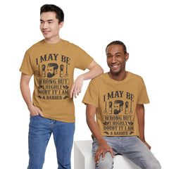 Humorous Barber Tee, Funny Barber Gifts, Unisex Cotton Shirt, Barber Appreciation, Father's Day Gift Tee, Hair Stylist T-Shirt