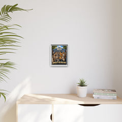 Who Let the Dogs Out? Framed Matte Canvas Wall Art - Animal Hospital Dog Poster