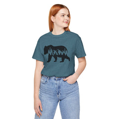 Nature-Inspired Bear Graphic Tee, Outdoor Adventure Shirt, Wilderness Apparel, Hiking Gift, Unisex Nature T-Shirt