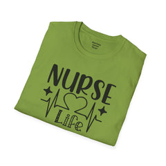 Nurse Life - Unisex Softstyle T-Shirt | Nurse Awareness,Medical Wear,Gift For Him,Scrubs Lover, RN, Hospital Staff Gift,Gift For Her