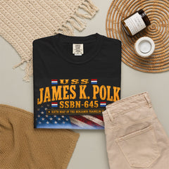 USS James K. Polk SSBN-645 Submarine T-Shirt — Forty One for Freedom Tribute