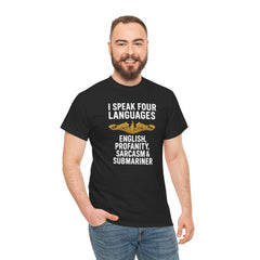 Funny United States Submarine Officer Multilingual T-Shirt