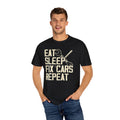 Eat Sleep Fix Cars Repeat, Comfort Colors Unisex Relaxed Fit T Shirt