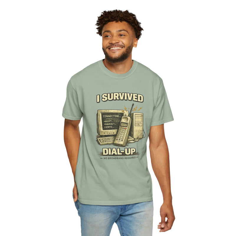 I Survived Dial-Up Vintage Tech T-Shirt