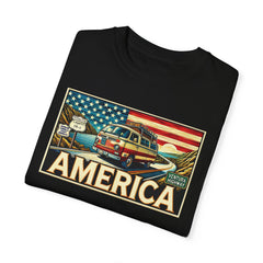 Ventura Highway Driving America Graphic Comfort Colors Unisex Garment Dyed T-shirt