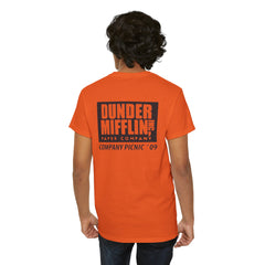 Buffalo Unisex Heavy Cotton Tee - Retro Dunder Mifflin Design for Nostalgic Fans