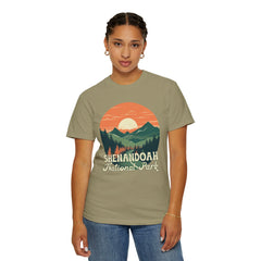 Shenandoah National Park Graphic, Comfort Colors Soft Relaxed Fit Unisex Garment-Dyed T-shirt