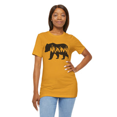Nature-Inspired Bear Graphic Tee, Outdoor Adventure Shirt, Wilderness Apparel, Hiking Gift, Unisex Nature T-Shirt