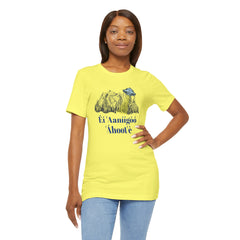 Éí Aanighóó Áhoolé Navajo The Truth Is Out There UFO Unisex Short Sleeve Tee