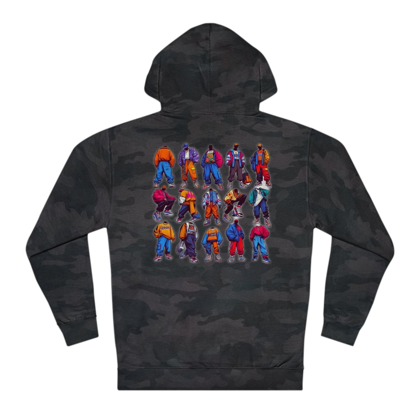 Paneled Hip Hop Clothing Styles that Defined the music and culture of the 1990s - Unisex Hooded Sweatshirt