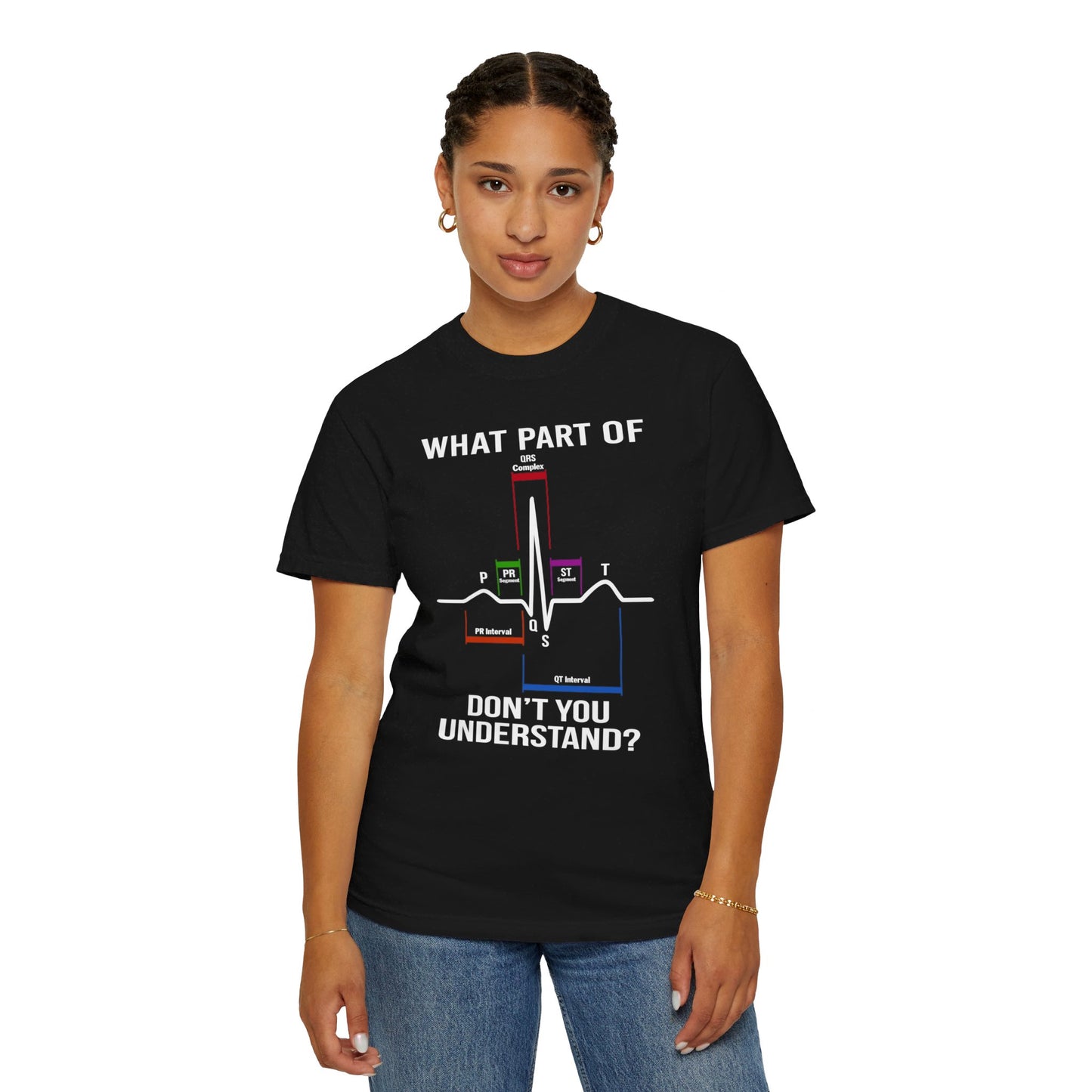 What Part of an EKG Wave Form Don't You Understand, Comfort Colors Unisex Garment-Dyed T-shirt