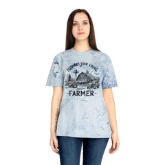 Support Your Local Farmer Graphic Unisex Color Blast T-Shirt