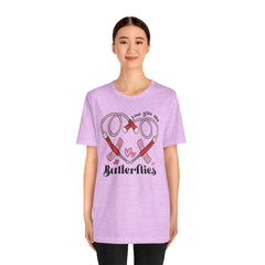 Phlebotomist Heart Butterflies Tee