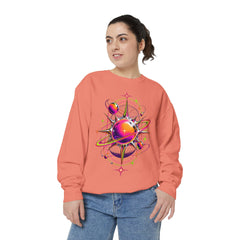 Cosmic Orbit Sweatshirt — Neon Planet Graphic Pullover