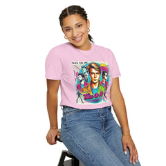 80s Music Take On Me  - Graphic Comfort Colors Garment Dyed Shirt