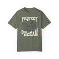 Octopus, Protect Our Ocean -  Graphic Unisex Garment-Dyed T-shirt