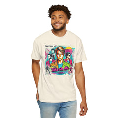 80s Music Take On Me  - Graphic Comfort Colors Garment Dyed Shirt