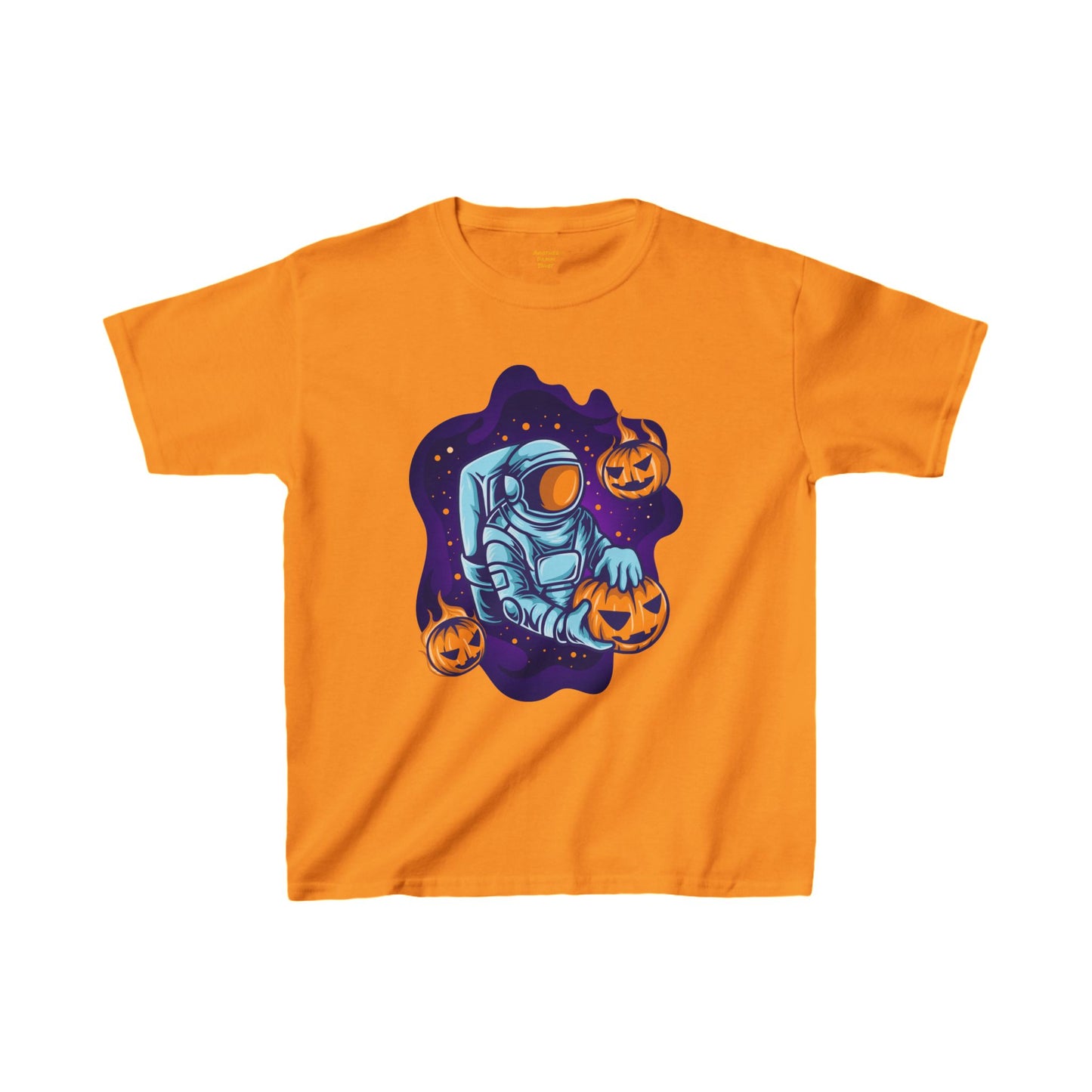 Space Man Celebrating Halloween  - Kids Heavy Cotton™ Tee