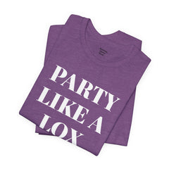 Funny Jewish Humor Party Like A Lox Star Graphic Tee