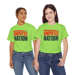 Amputee Nation Unisex Heavy Cotton Tee, Support Shirt, Gift for Amputees, Awareness Apparel, Casual Comfort Wear